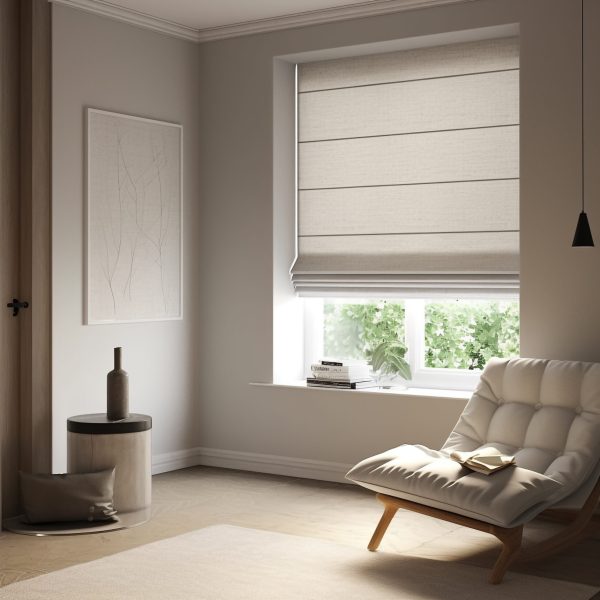 Persiana Romana Blackout Branca - Valor m2